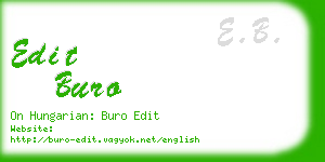 edit buro business card